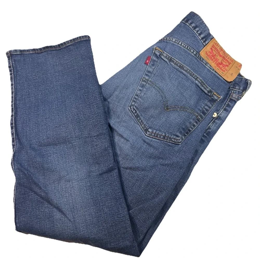New Levis 501 Men's Jeans Original Straight Leg Button Fly Stretch 36x30 EUC